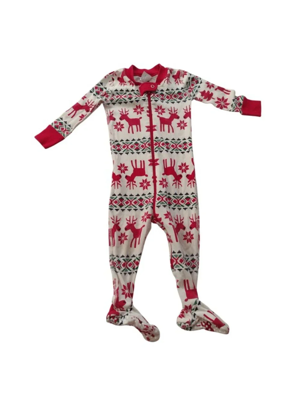 Lot of 2 Hanna Andersson Boys Pajamas 12-18M Holiday Christmas Polar Bear Pjs